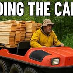 Off-Grid Cabin Extreme Lumber Haul - Can't Build Without Lumber [ep 12]