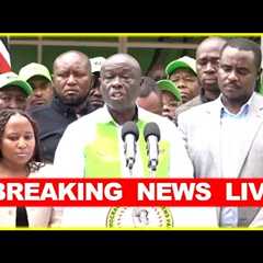 LIVE - Rigathi Gachagua Big Announcement with DCP Party Leaders ahead of By-elections