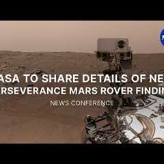 NASA to Share Details of New Perseverance Mars Rover Finding