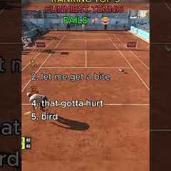 Ranking Top 5 Funniest Tennis Fails 🎾😂