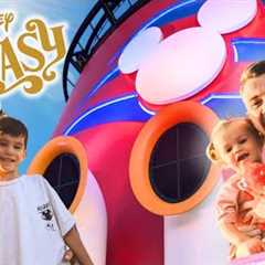 Disney Fantasy with TWO Young Kids, Our First Disney Cruise - DAY 1 (EMBARKATION)