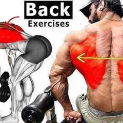 Back exercise with dumbbells