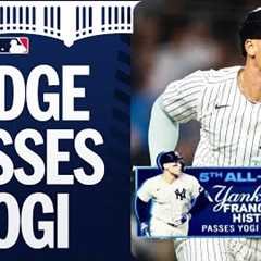 Aaron Judge PASSES Yogi Berra for most home runs in Yankees history! 👏
