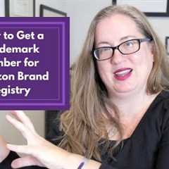 Amazon Brand Registry: Getting a Trademark Number || timeline for getting a USPTO trademark number