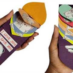 Birthday card ideas /cute birthday gift ideas /Handmade rainbow waterfall card /diy waterfall card 
