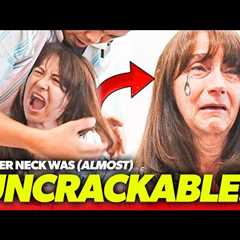 **1ST TIME HER NECK CRACKED IN 20 YEARS! 🤯🤬 | Asmr Neck Pain Relief | Dr Tubio