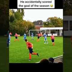 He accidentally scored the goal of the season 😂 #shorts