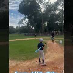 5 year old almost hits home run. #homerun #baseball #dingers #grandslam #viral #viraltiktok