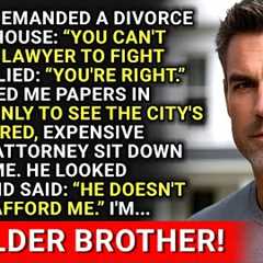 My Wife Demanded A Divorce And The House: You Can't Afford A Lawyer To Fight Me. So I Was...