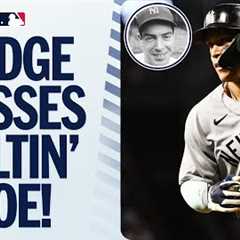 Aaron Judge hits a homer OUT OF FENWAY and passes Joe DiMaggio for most homers in Yankees history 💪