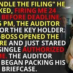 He Fired Me 24 Hours Before The Deadline. Then The Auditor Asked For The Key Holder. 💼