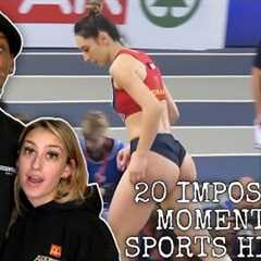 THESE ARE CRAZY! | 20 IMPOSSIBLE MOMENTS IN SPORTS HISTORY REACTION