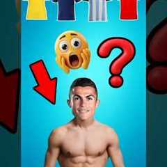 Which is Cristiano Ronaldo t-shirt? Challenge 👕🤔 #ronaldo #football #shortvideo #shorts