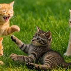 Adorable Kittens Rolling on the Grass – Funny Cat Videos – Relaxing Meows