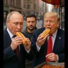 Hot Dogs, Cold Wars: Trump & Putin Feast While Zelensky Stews😂😆