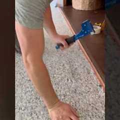 Carpet Installation in 60 Seconds! #carpetfitting #carpetlooks #flooring #carpet #tools #contractor