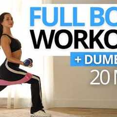 FULL BODY WORKOUT WITH DUMBBELLS AT HOME to Lose Weight & Build Muscle