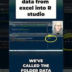 Import Excel to R: Step-by-Step Guide for Beginners #shorts