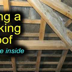 How to Fix a Roof Leak (from the inside) - This is a slate roof with no underlay.