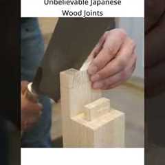 How to Make Japanese Wood Joints Without Nails | Traditional Joinery Tutorial#woodworking#diy#shorts