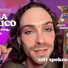 AORA MEXICO 🌈 Relaxing Soft-Spoken ASMR Makeup Unboxing, Eyeshadow Swatching, and Try-On ✨