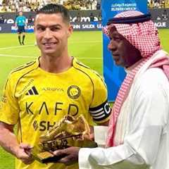 Cristiano Ronaldo Receives Golden Boot Award 