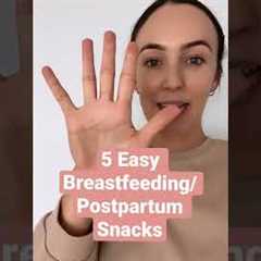 5 Breastfeeding snacks that you can eat with one hand and get that much needed energy!