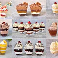 9 Quick and Easy NO BAKE Dessert Cups Recipes. Easy and Yummy dessert ideas.