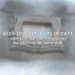 Spray Painting Unfinished Frame - DIY Tutorial by Imagine Wood Crafts