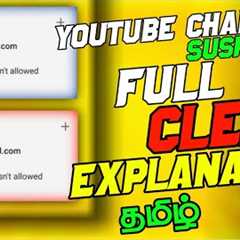 how to get back terminated || suspended youtube channel in tamil || karai tamizha 2022
