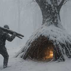 Extreme Winter Survival in the Rain and Snow: 2 Day’s Alone at -14°C with No Gear 