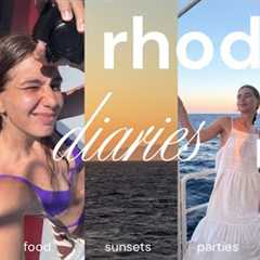 rhodes diaries | boat trips, island hopping and parties 🌞