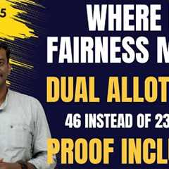 Double Allotment in Round 2 - Proof Included - 46 Instead of 23 Seats in One GMC - Where is Fairness