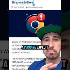 Update Google Chrome NOW!
