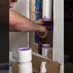 Repair Coupling on a 3” vent #plumbingservice #sparkies #electrician #trades #coupling #primer #pvc