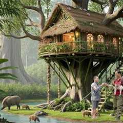 Building Shelters for Forest People - Survival in the Deep Forest