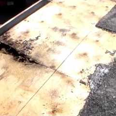 Water Damage Repair on a Flat Roof - Roofing