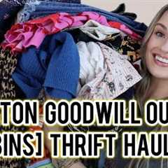 HUGE Houston Goodwill Bins Thrift Haul! AMAZING Finds to Resell on Poshmark for a Profit $$