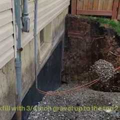 DIY - How To Waterproof your Basement - Install Exterior Sump Pump - Foundation Repair - Save Money!