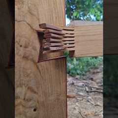 example of a wood joint without nails .. #carpenter #shortsviral