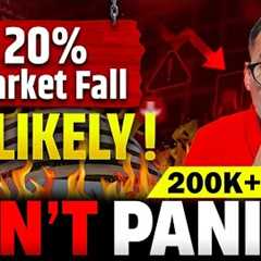 I'm Investing now as 20% Market Fall looks Impossible - Rahul Jain Analysis #marketcrash #portfolio