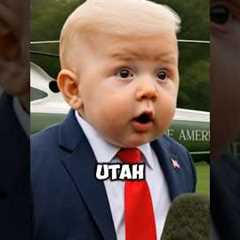 Baby Trump warns social media platforms are 'death' 🍼😱 #shorts #trump #usnews