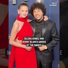 Selena Gomez and Benny Blanco arrive at the Emmys