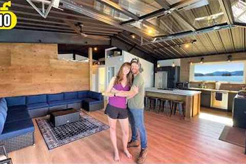 FINISHING Our Navy Barge Houseboat Build (ep 10)