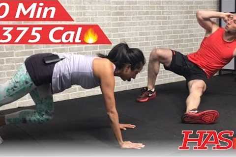20 Minute HIIT Workout for Fat Loss - Home Cardio, Strength Training, Cardio Kickboxing, Abs Workout
