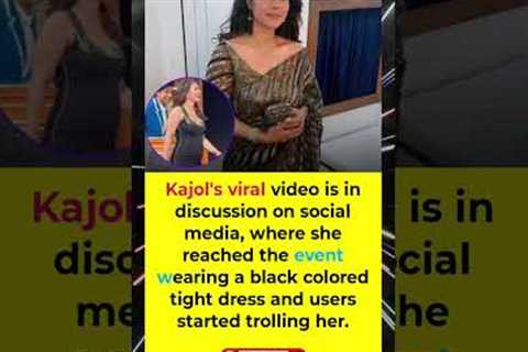 🔥 Kajol’s Black Dress Video Goes Viral | Social Media Users Troll The Actress 👗😲 | Trending Now
