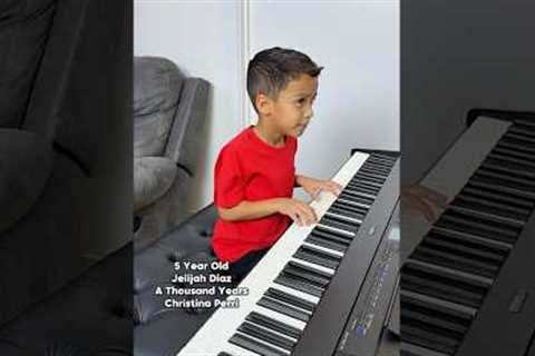 5 Year Old Piano Prodigy Plays A Thousand Years by Christina Perri 🎹 Jelijah Diaz #piano #prodigy