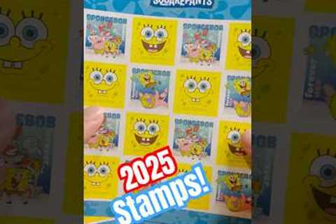 Kind of a weird but cool SpongeBob collectible! #spongebob #shopping #stamps #usps #collector