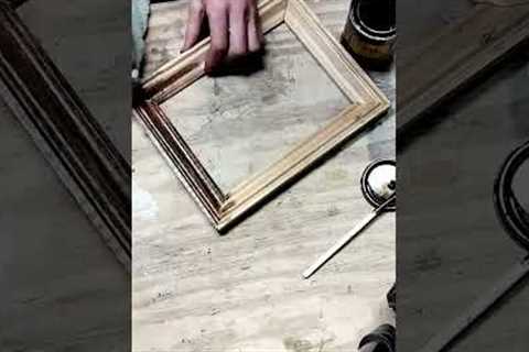 staining my picture frame dark walnut