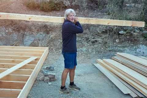 Start building a cabin on our land, DIY